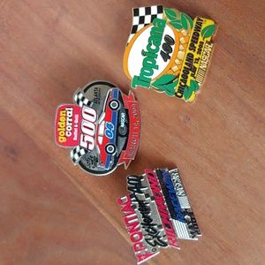 Lot of 3 NASCAR Race Wincraft Lapel Pins